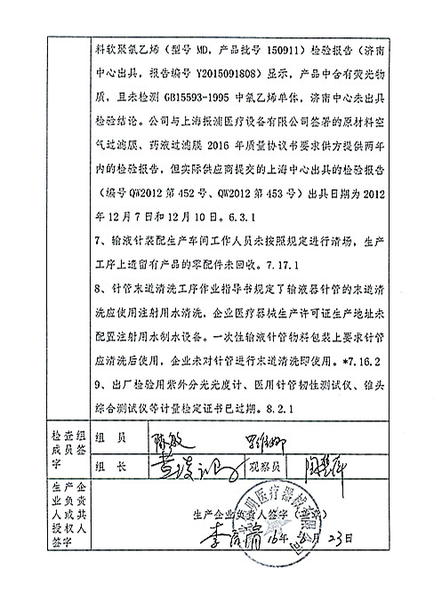 5家医疗器械生产企业因飞检被整改或停产！